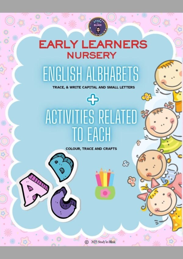 Alphabet ABC & activity book - 3 to 6 years